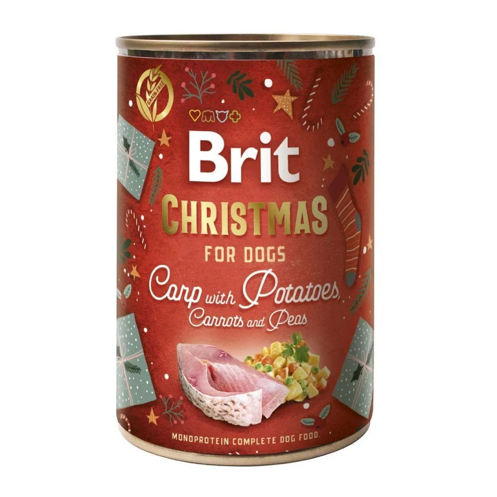 Вологий корм для собак Brit Mono Protein Christmas 400 г - короп