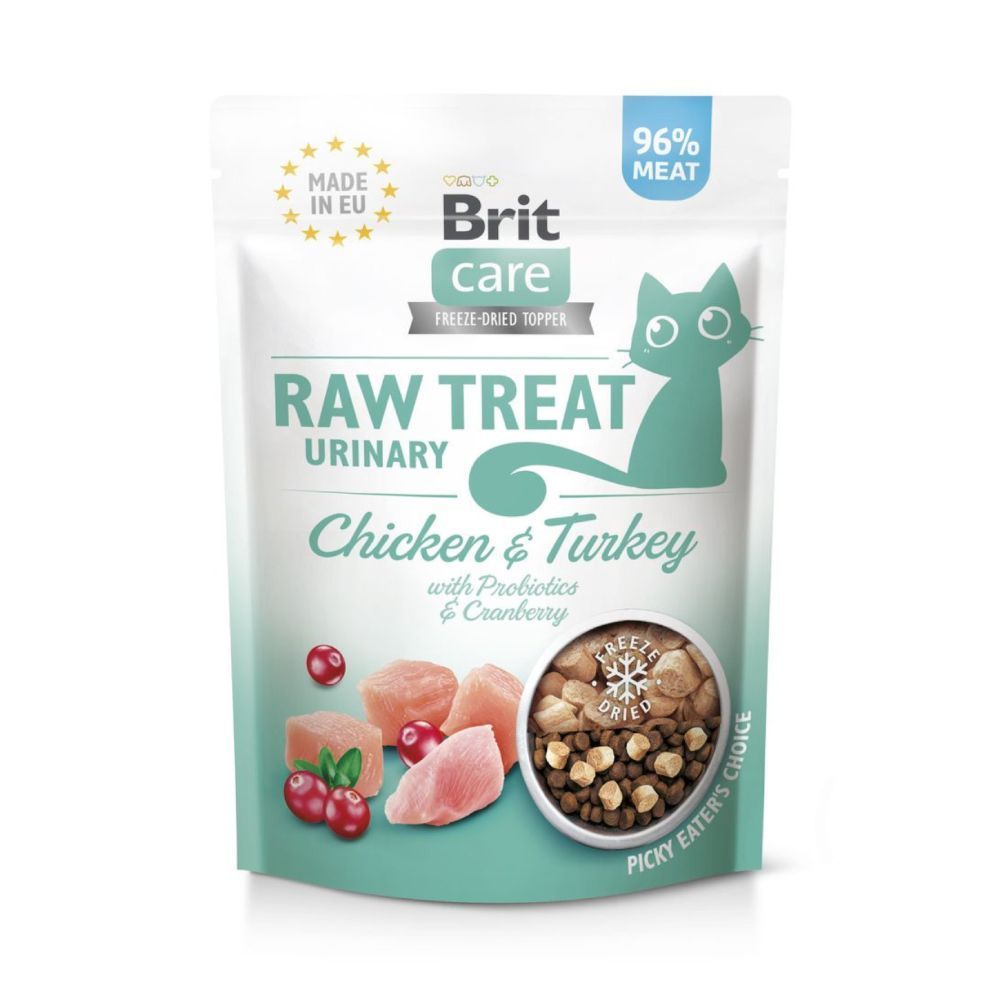Ласощі для котів Brit Raw Treat Urinary 40 г - курка та індичка Ласощі для котів Brit Raw Treat Urinary 40 г - курка та індичка