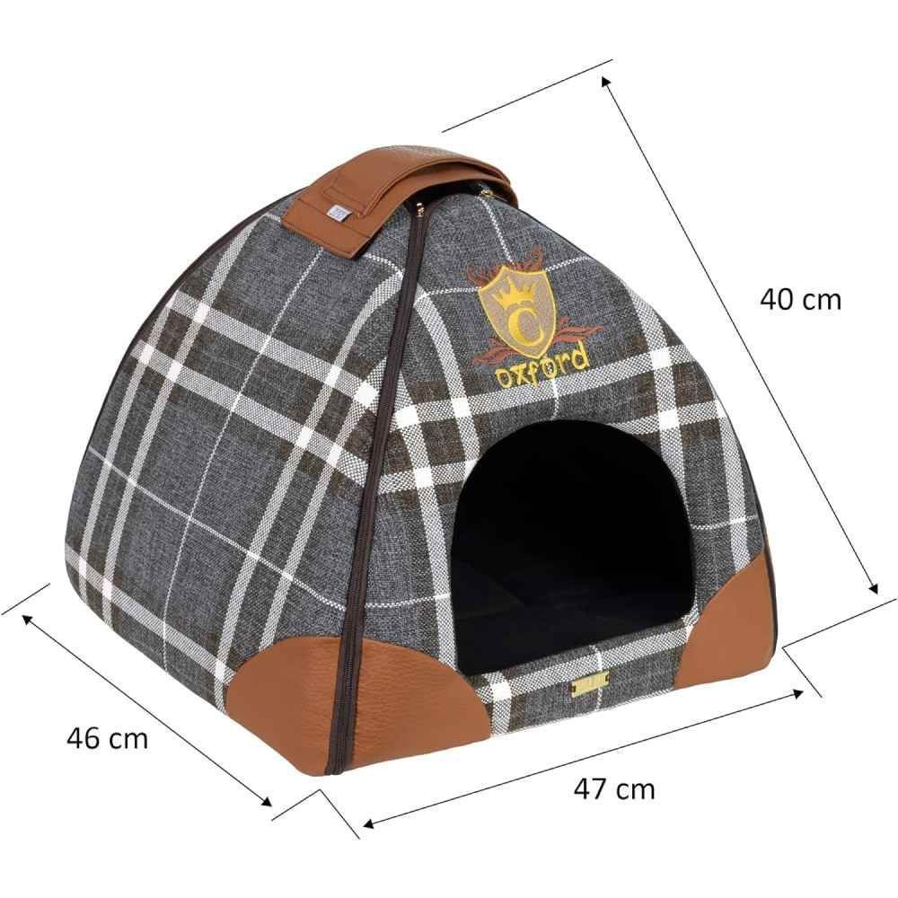 Cazo Oxford будиночок для собак 47х46х40 см - різнокольоровий