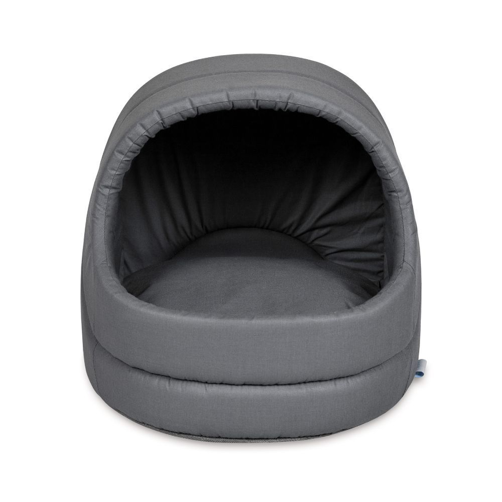 Priroda Comfort домик-лежак для собак 39х38х35 см - серый