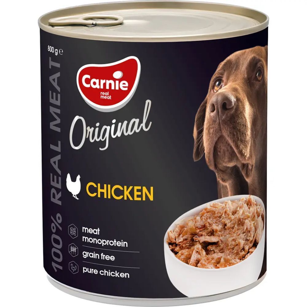 Влажный корм для собак Carnie Original Mono Protein 800 г - курица Влажный корм для собак Carnie Original Mono Protein 800 г - курица