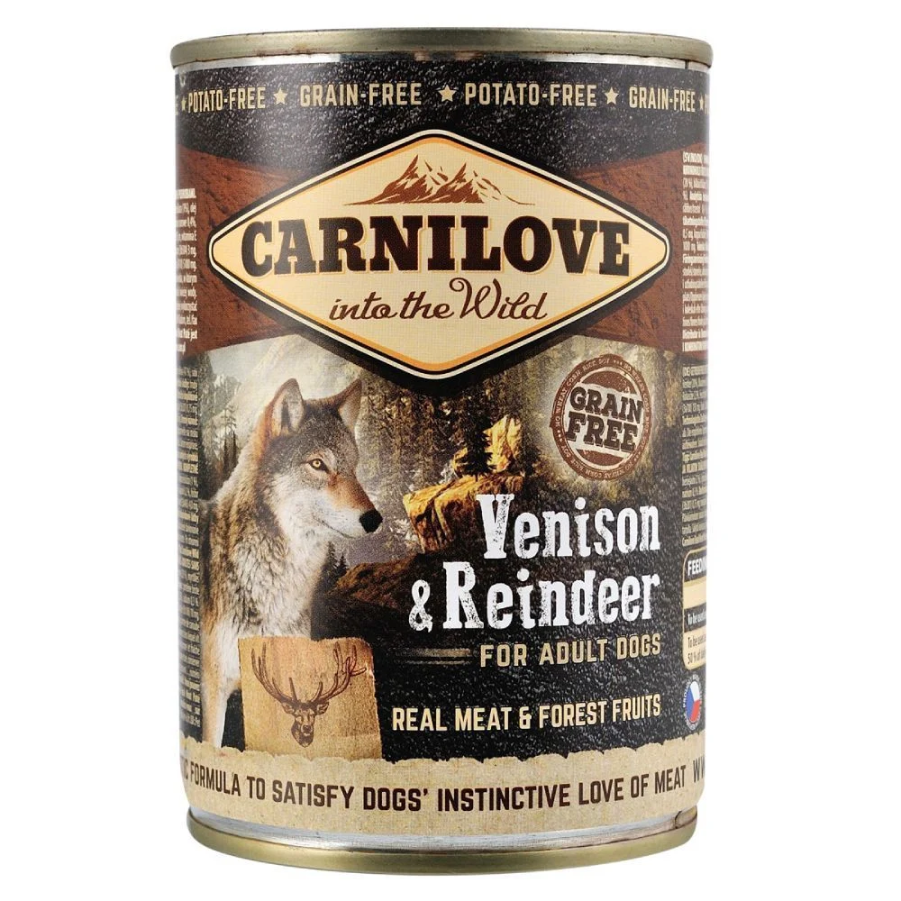 Влажный корм для собак Carnilove Grain Free Adult 400 г - оленина