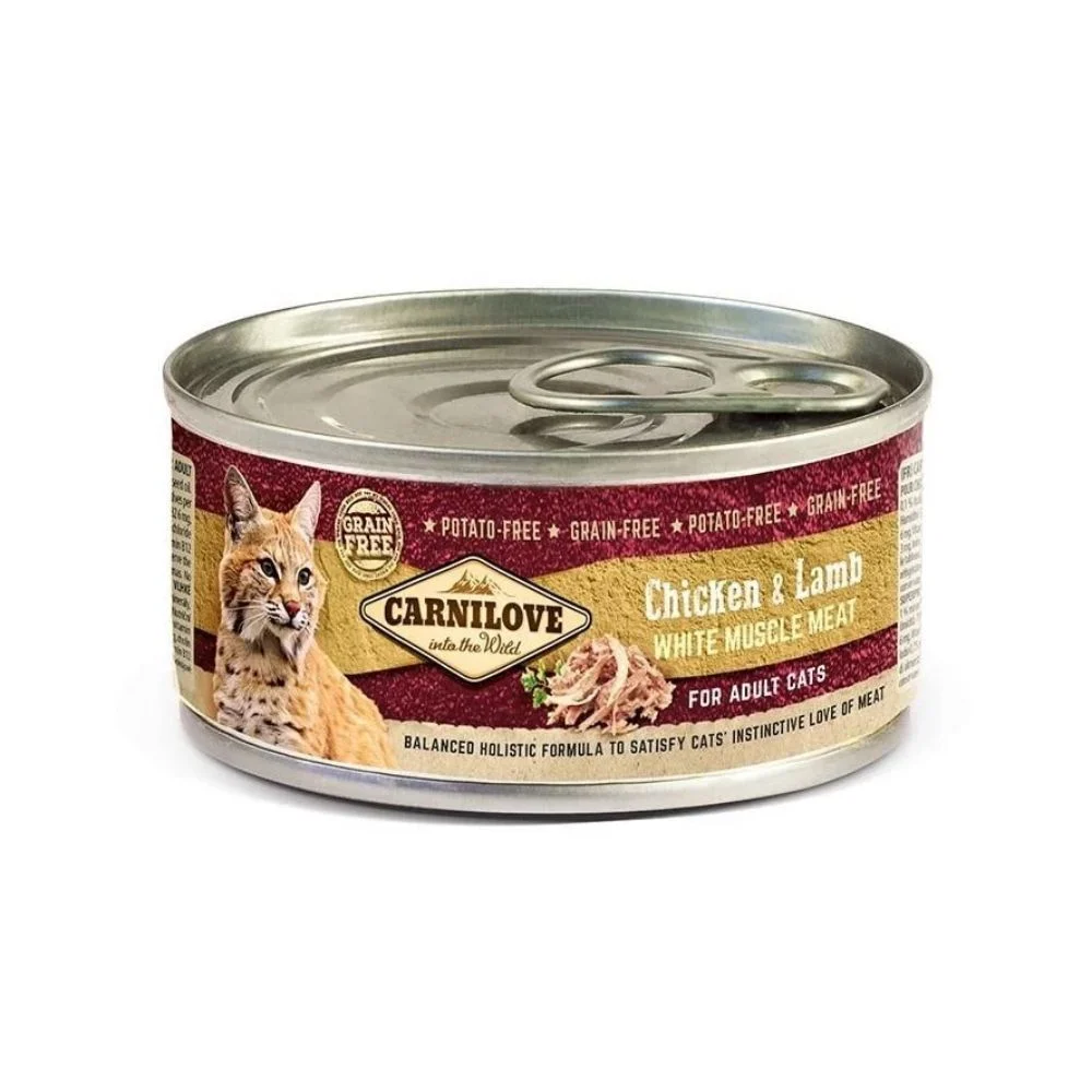 Вологий корм для котів Carnilove Chicken & Lamb 100 г - курка та ягня