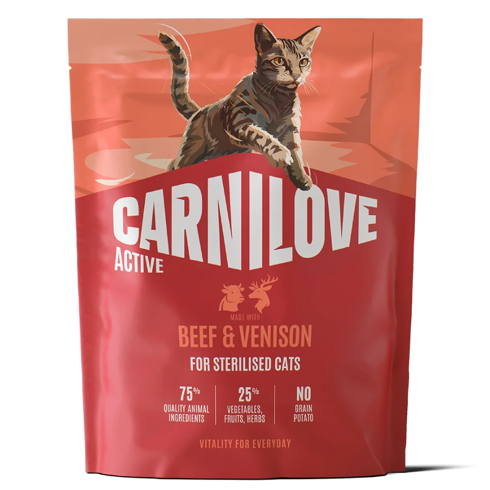 Сухий корм для котів Carnilove Active Sterilised 400 г - яловичина та оленина Сухий корм для котів Carnilove Active Sterilised 400 г - яловичина та оленина