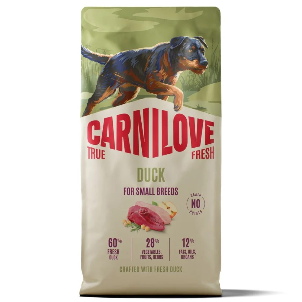 Сухий корм для собак Carnilove True Fresh Small Breed Adult 12 кг - качка