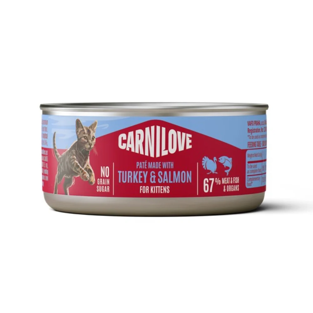 Вологий корм для кошенят Carnilove Kittens Pate 100 г - індичка та лосось Вологий корм для кошенят Carnilove Kittens Pate 100 г - індичка та лосось