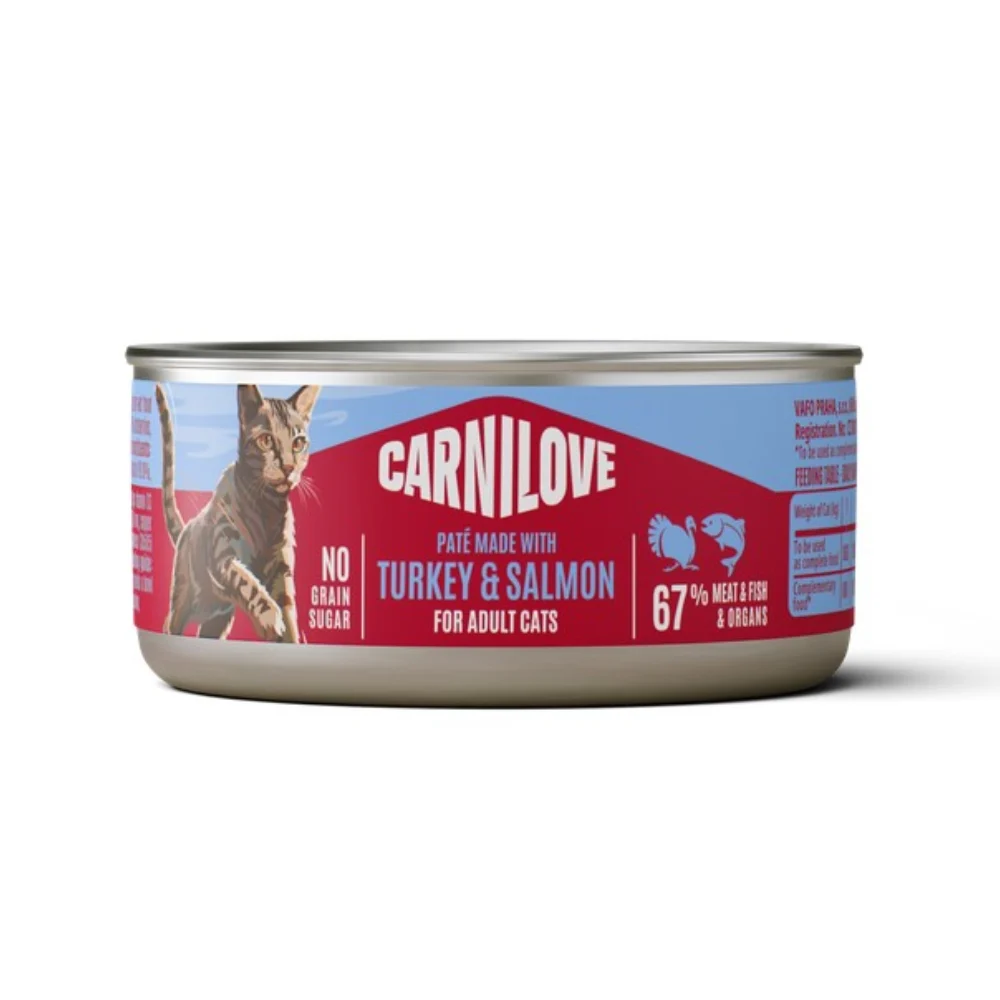 Вологий корм для котів Carnilove Adult Pate 100 г - індичка та лосось Вологий корм для котів Carnilove Adult Pate 100 г - індичка та лосось