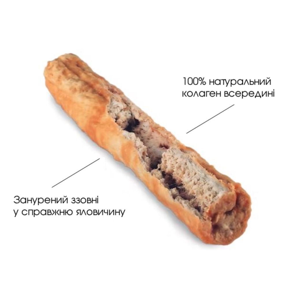 Колагенові ласощі кісточка для собак Chewllagen 25 см 105 г - яловичина Колагенові ласощі кісточка для собак Chewllagen 25 см 105 г - яловичина