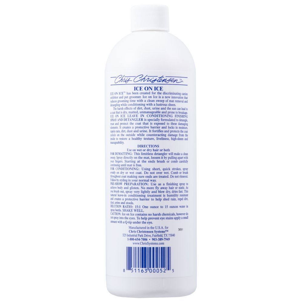 Chris Christensen Ice On Ice Concentrate кондиціонер для собак 473 мл Chris Christensen Ice On Ice Concentrate кондиціонер для собак 473 мл