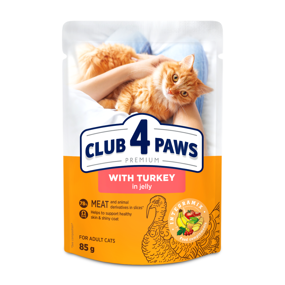 Club 4 Paws Premium влажный корм для кошек - индейка