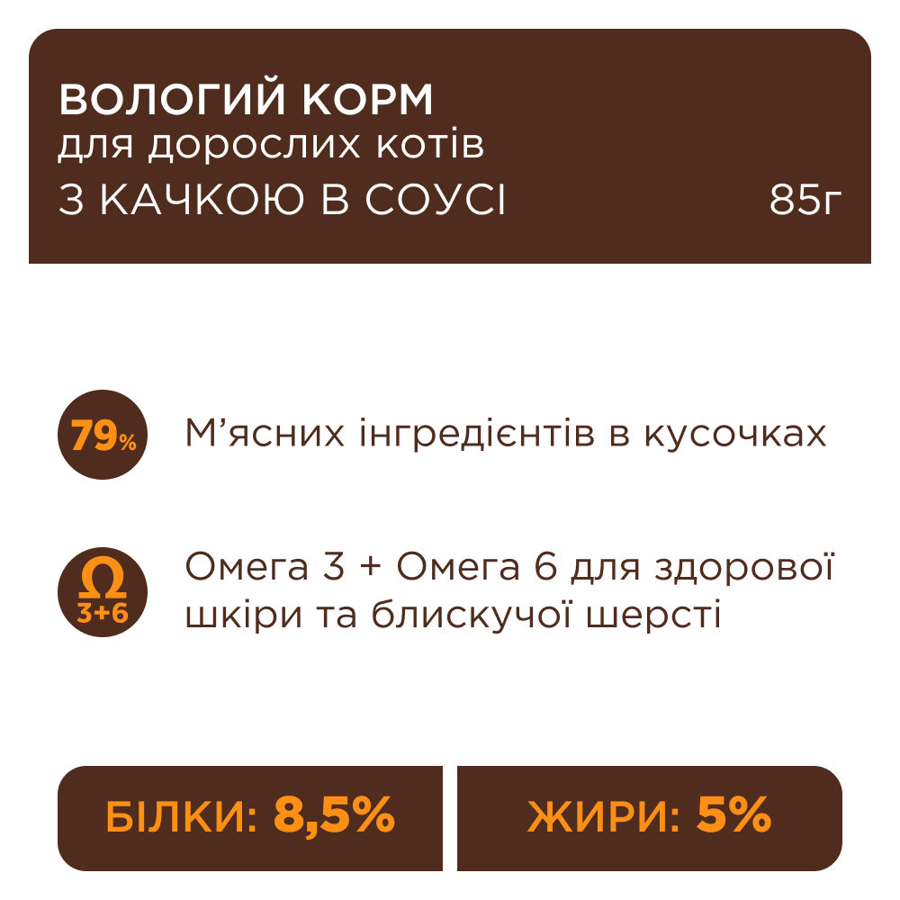 Влажный корм для кошек Club 4 Paws Premium 85 г - утка