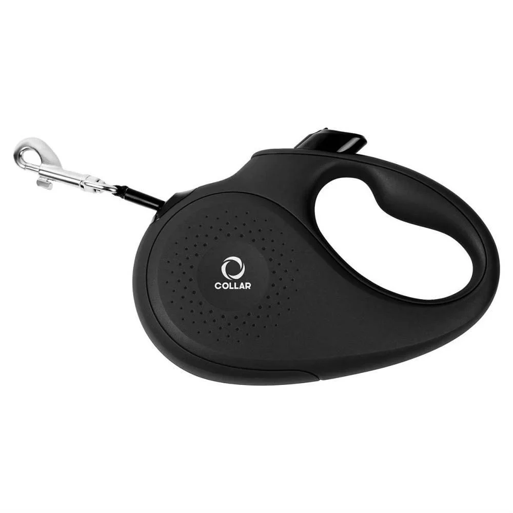 Collar поводок-рулетка для собак XS лента 3 м - черный Collar поводок-рулетка для собак XS лента 3 м - черный