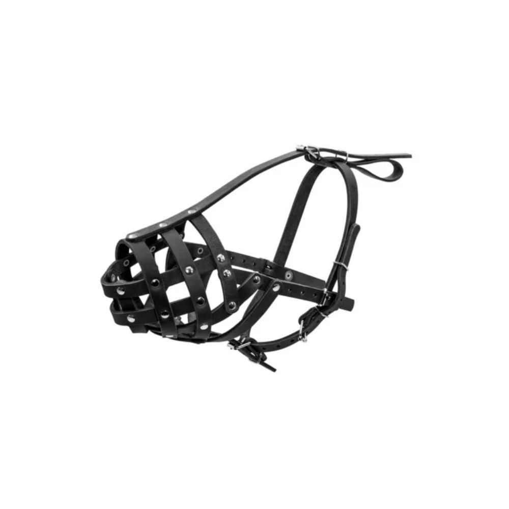 Collar шкіряний намордник для собак 32х11 см - чорний Collar шкіряний намордник для собак 32х11 см - чорний
