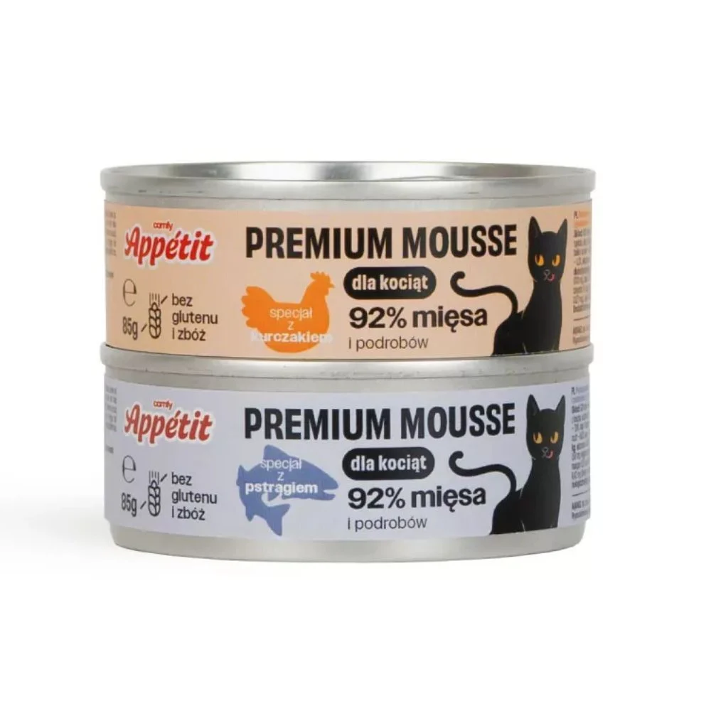 Вологий корм для кошенят Comfy Appetit Premium Mousse 85 г - форель Вологий корм для кошенят Comfy Appetit Premium Mousse 85 г - форель
