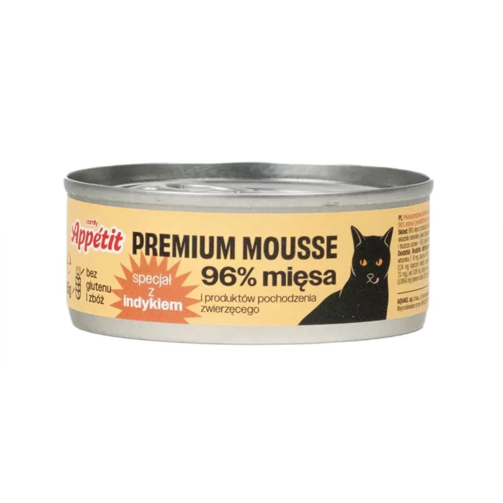 Вологий корм для котів Comfy Appetit Premium Mousse 85 г - індичка Вологий корм для котів Comfy Appetit Premium Mousse 85 г - індичка