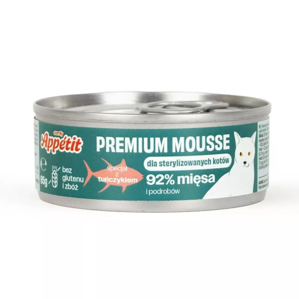 Вологий корм для котів Comfy Appetit Premium Mousse 85 г - тунець Вологий корм для котів Comfy Appetit Premium Mousse 85 г - тунець