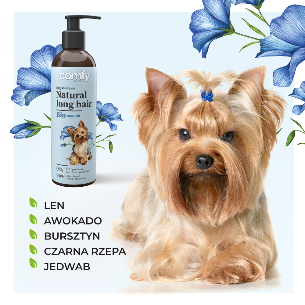 Шампунь для собак Comfy Natural Long Hair 250 мл - арганова олія Шампунь для собак Comfy Natural Long Hair 250 мл - арганова олія