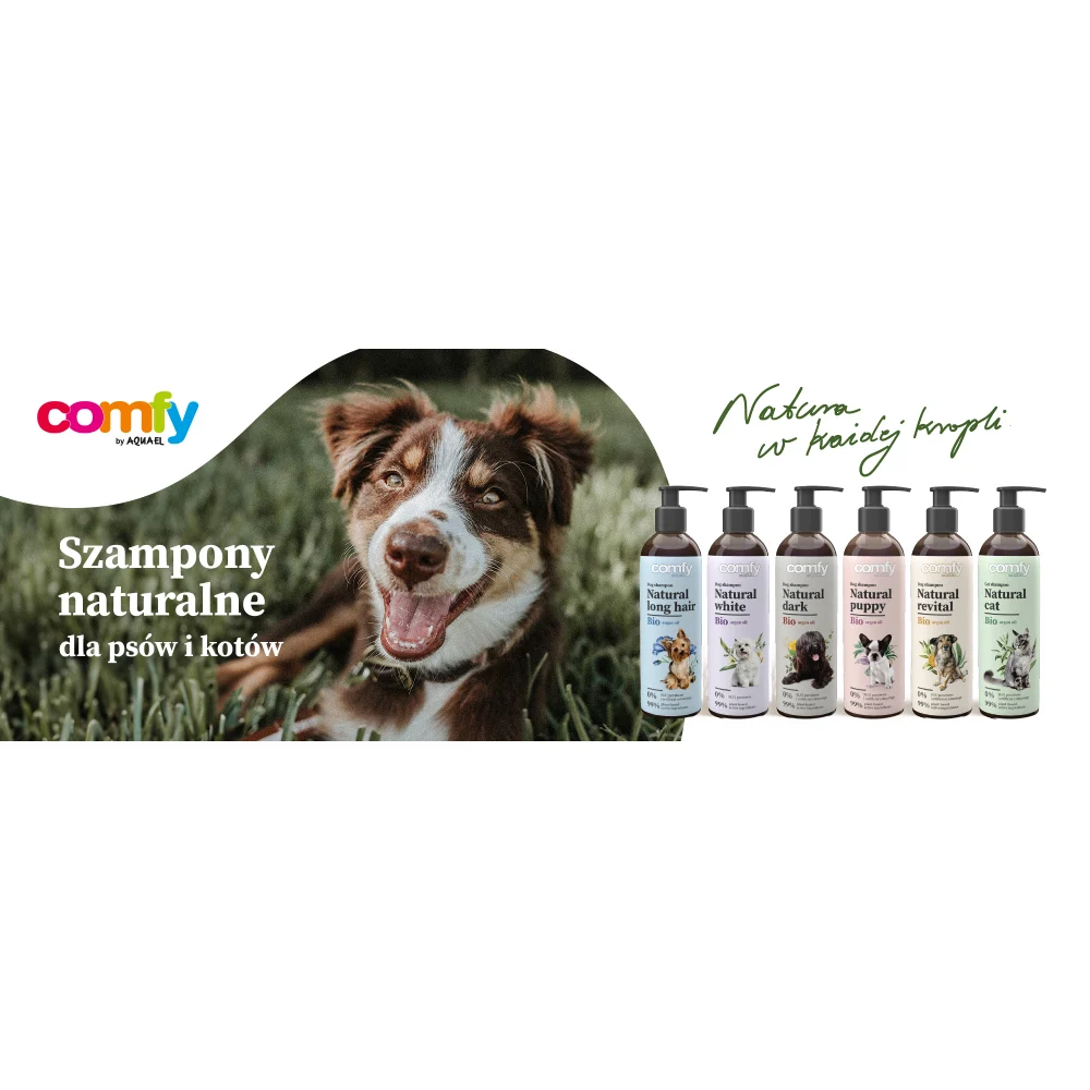 Шампунь для собак Comfy Natural White 250 мл - арганова олія Шампунь для собак Comfy Natural White 250 мл - арганова олія