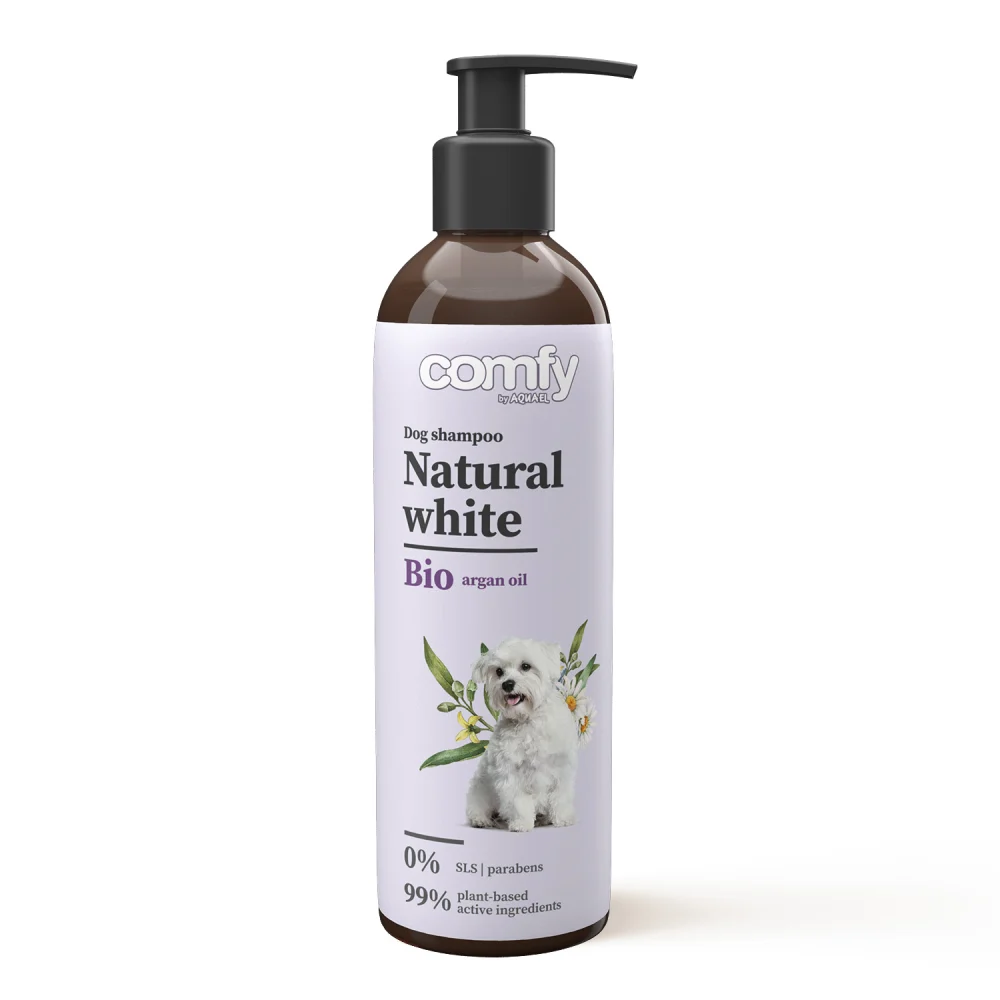 Шампунь для собак Comfy Natural White 250 мл - арганова олія Шампунь для собак Comfy Natural White 250 мл - арганова олія