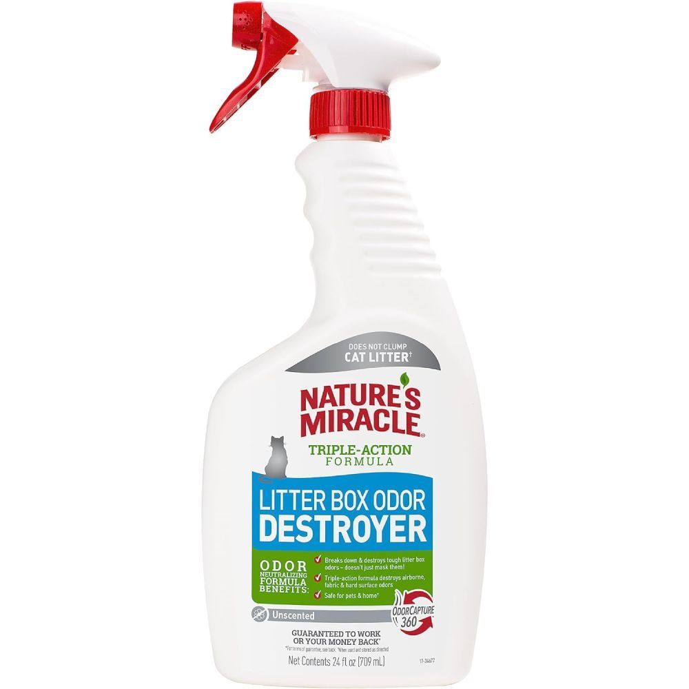 Nature's Miracle Litter Box Odor Destroyer дезодорант 709 мл - без аромату Nature's Miracle Litter Box Odor Destroyer дезодорант 709 мл - без аромату
