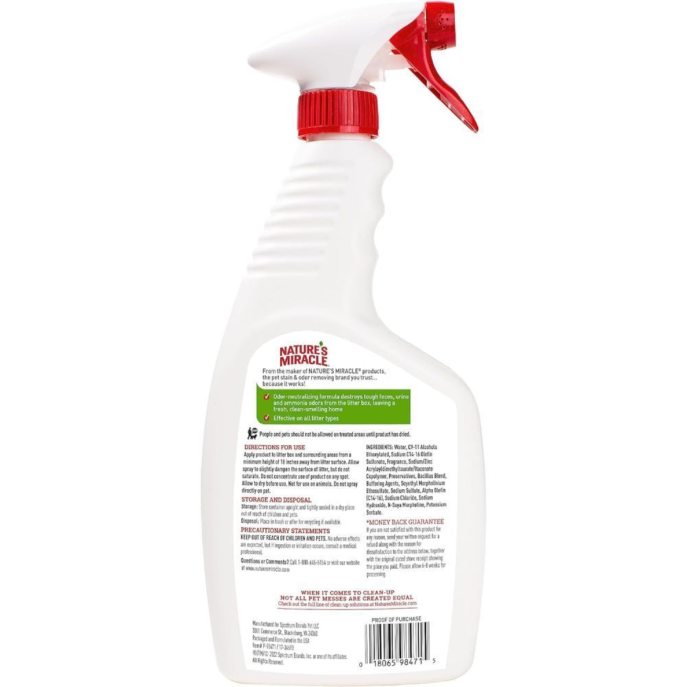 Nature's Miracle Litter Box Odor Destroyer дезодорант 709 мл - без аромату Nature's Miracle Litter Box Odor Destroyer дезодорант 709 мл - без аромату