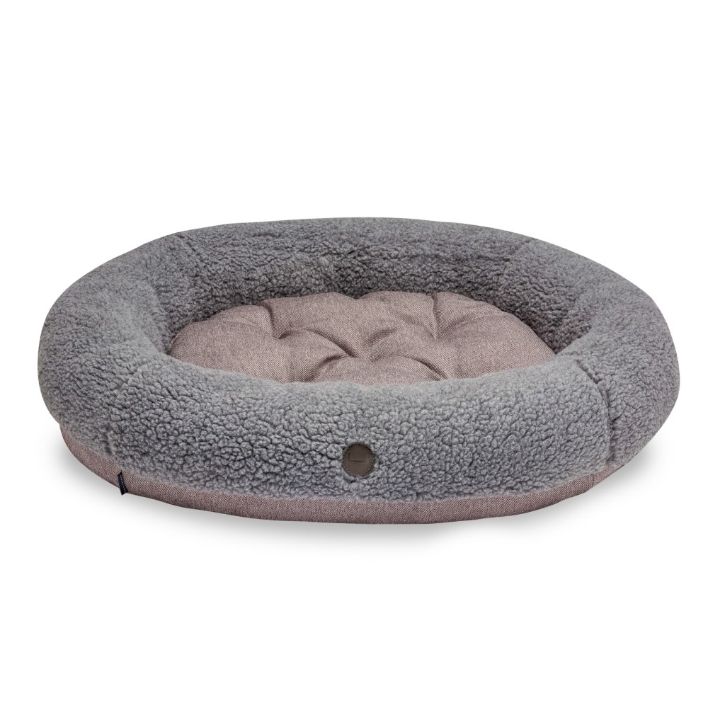 Лежак Harley and Cho Bagel Fur Gray S 60 х 50 см Лежак Harley and Cho Bagel Fur Gray S 60 х 50 см