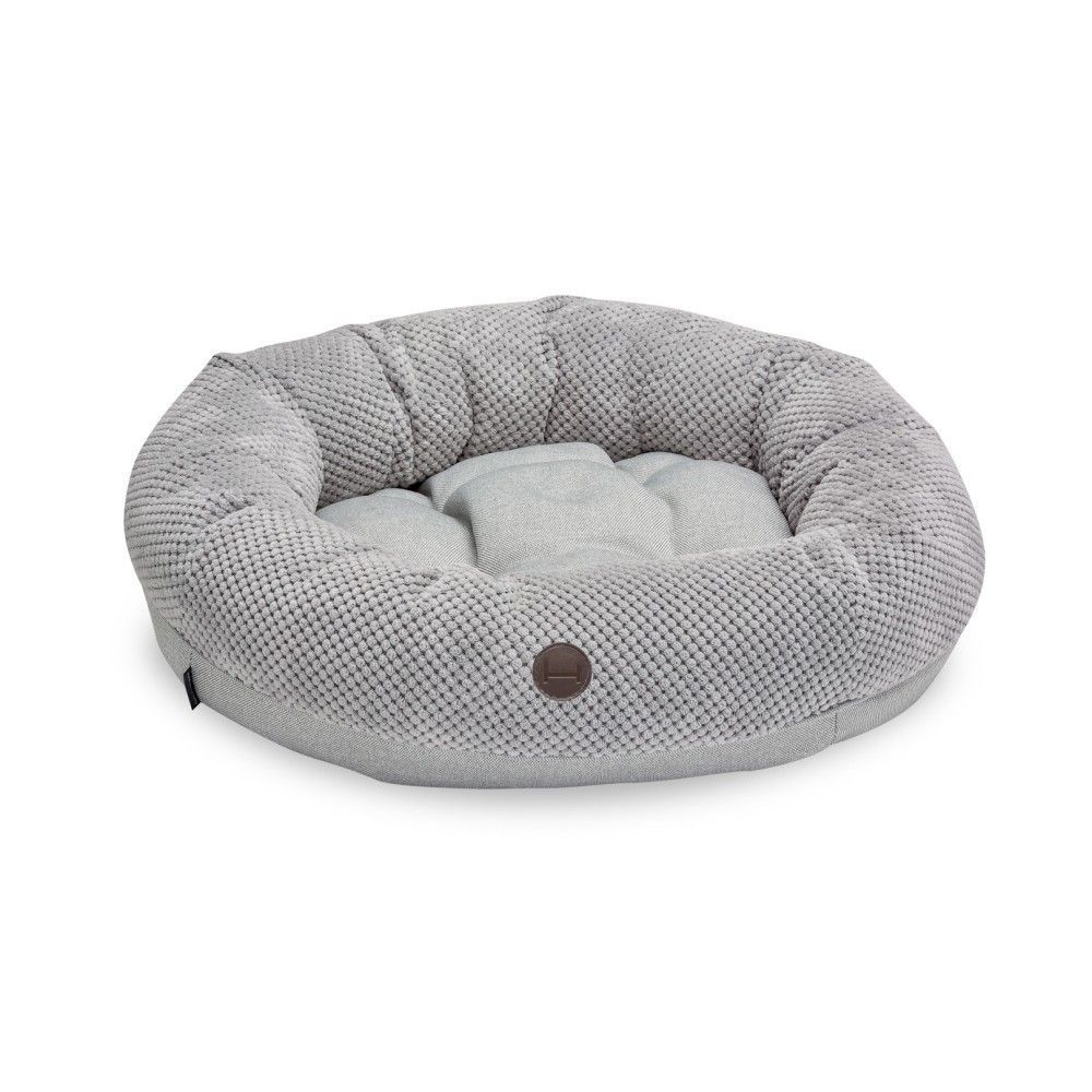Лежак Harley and Cho Bagel Silver M 75 х 65 см