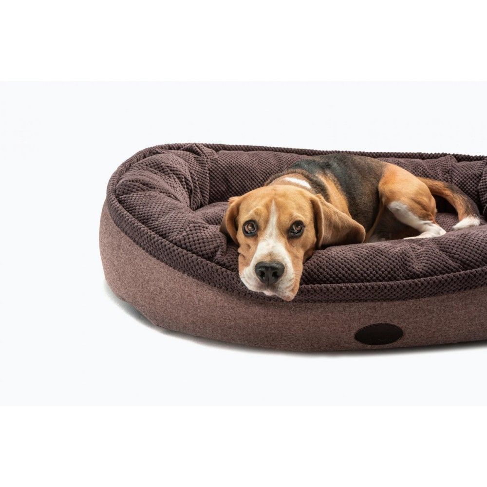 Лежак для собак Harley and Cho Donut Soft Touch Brown L 100 х 70 х 21 см