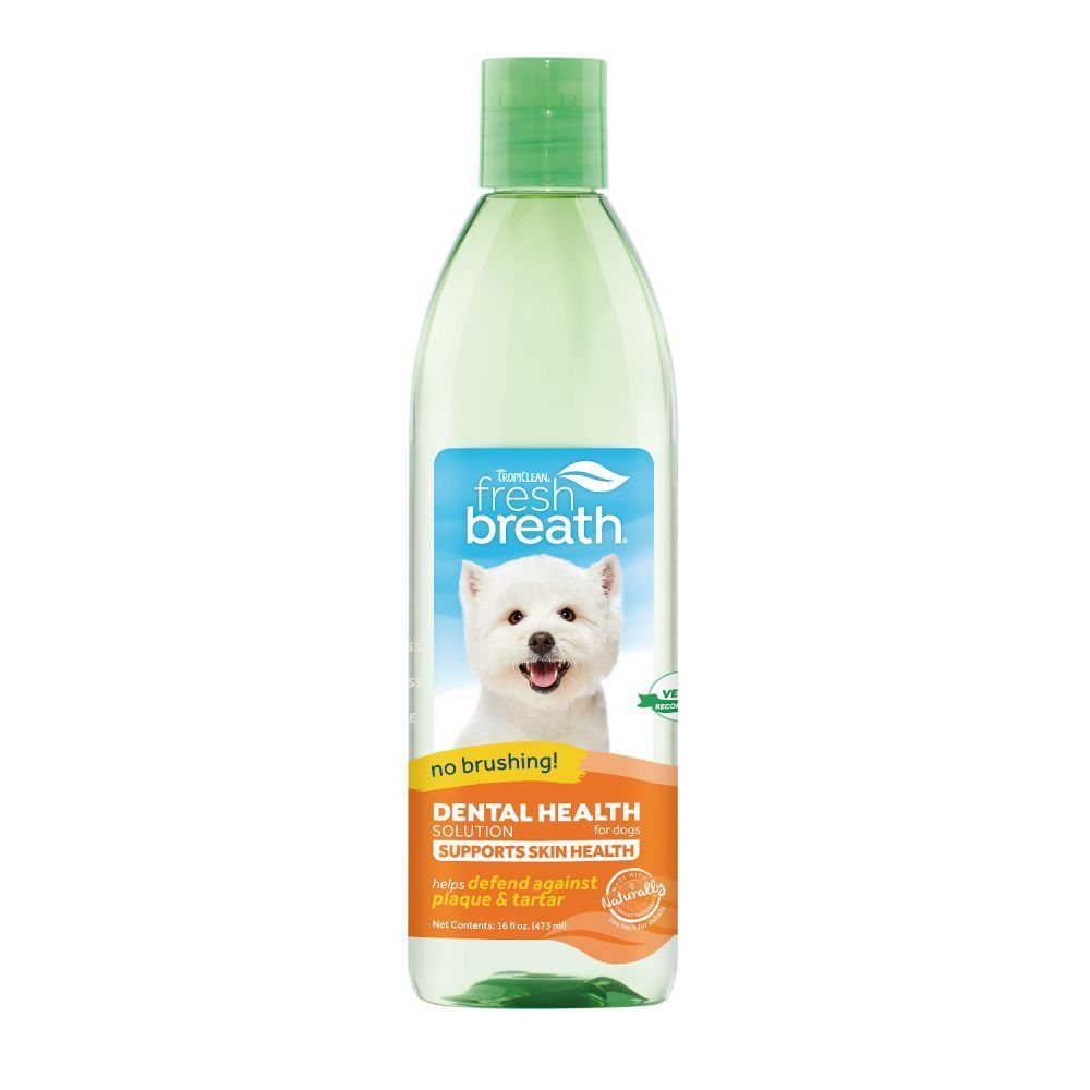 Добавка в воду для собак TropiClean Fresh Breath + Supports Skin Health 473 мл