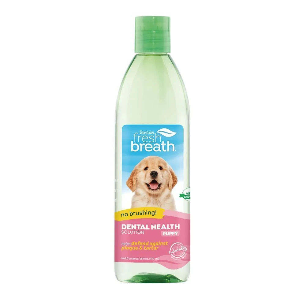 Добавка в воду для щенков TropiClean Fresh Breath Dental Support 473 мл