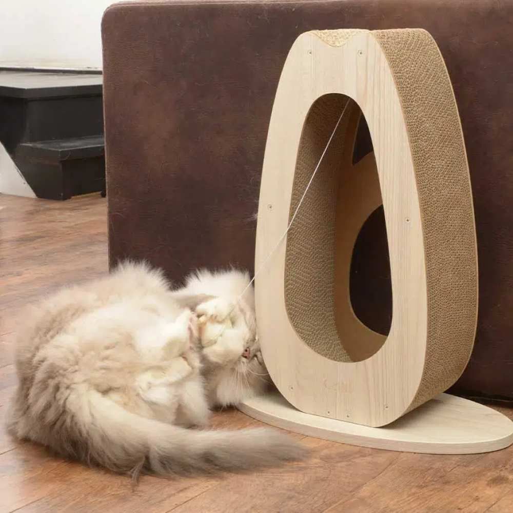 Дряпка картонна Catit для котів Pixi з іграшкою висока 45 x 23,5 x 56 см