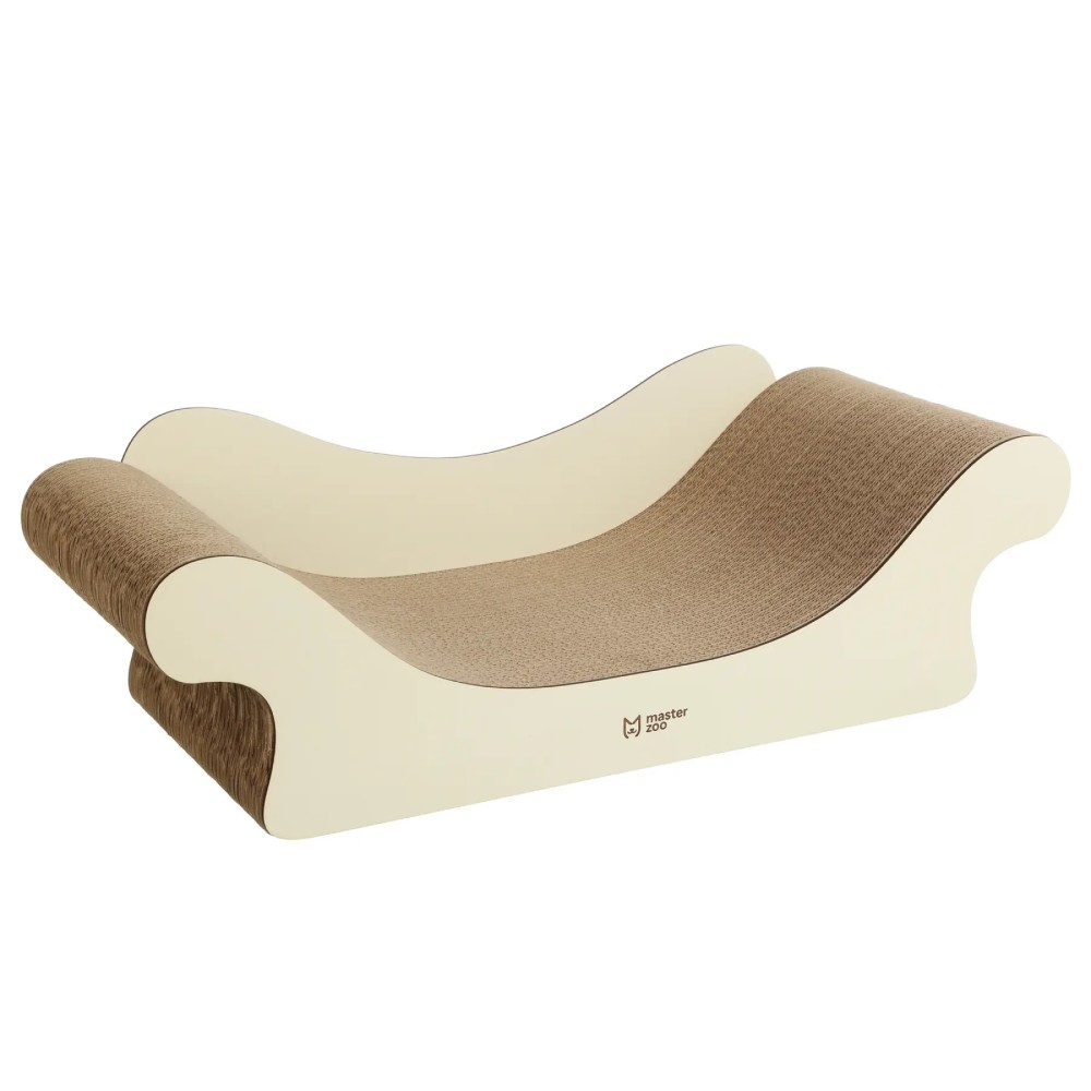 MasterZoo Sofa кігтеточка картонна 62х17,5х25 см - коричневий MasterZoo Sofa кігтеточка картонна 62х17,5х25 см - коричневий