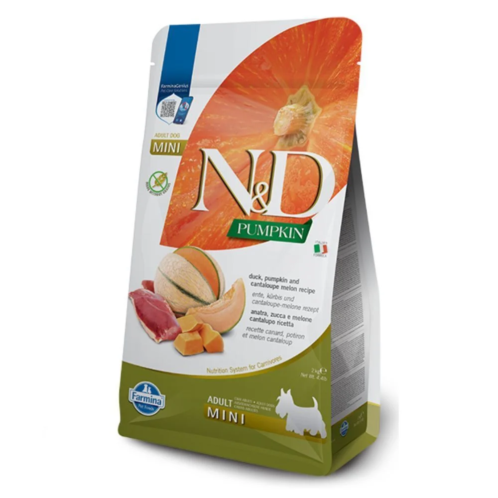 Cухий корм для собак Farmina N&D Pumpkin Grain Free Adult Mini 2 кг - качка, диня та гарбуз