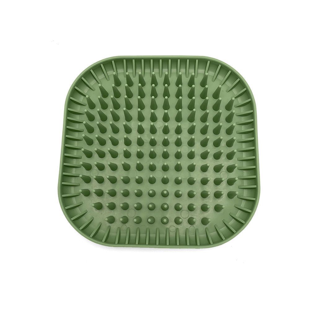 Fiboo Fiboowl Spiky–hedgehog миска-килимок для собак 19х19 см - зелений