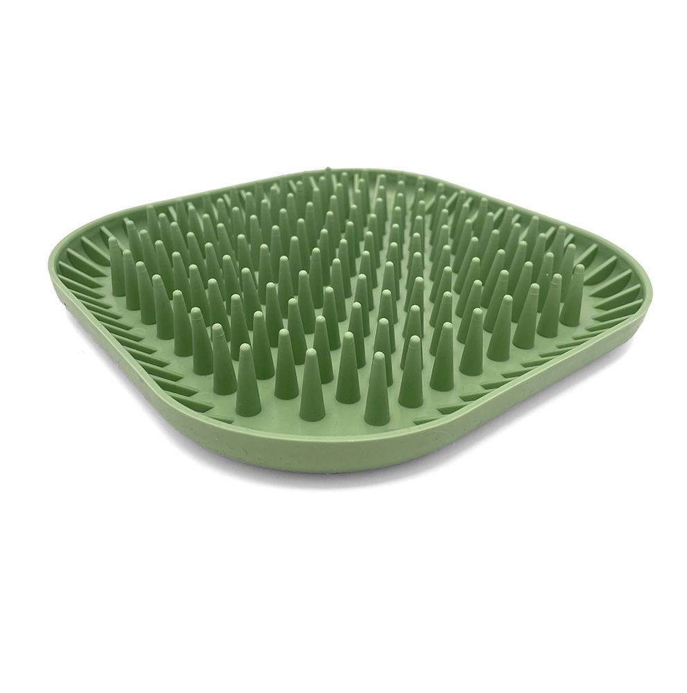 Fiboo Fiboowl Spiky–hedgehog миска-килимок для собак 19х19 см - зелений