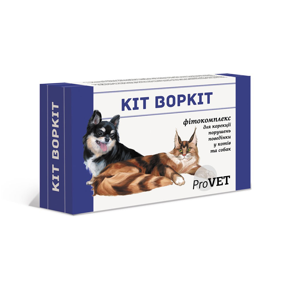 Фітокомплекс для котів та собак PROVET «Кіт Воркіт» 20 мл + шприц (заспокійливий засіб) Фітокомплекс для котів та собак PROVET «Кіт Воркіт» 20 мл + шприц (заспокійливий засіб)
