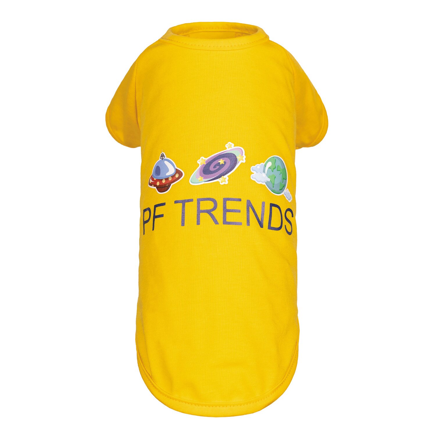 Футболка для собак Pet Fashion «Галактика» XS (жёлтая)