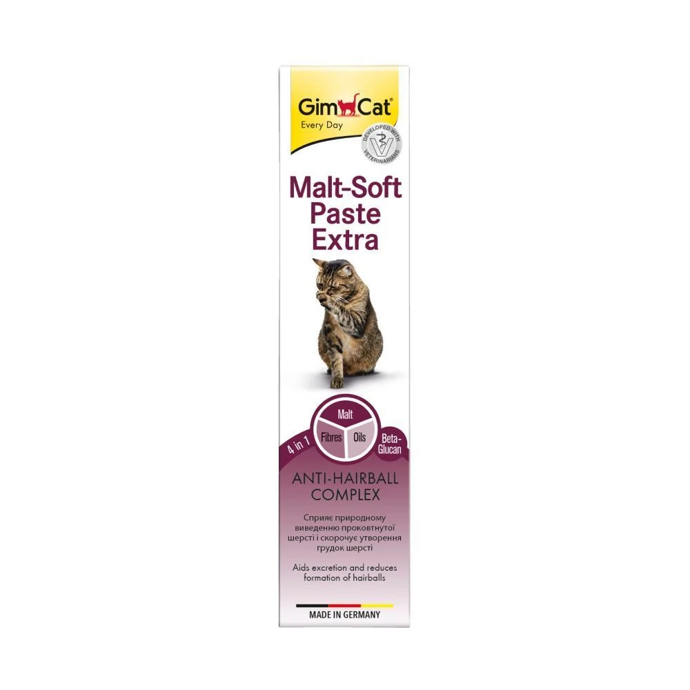 Ласощі для котів GimCat Malt-Soft Paste Extra 20 г Ласощі для котів GimCat Malt-Soft Paste Extra 20 г