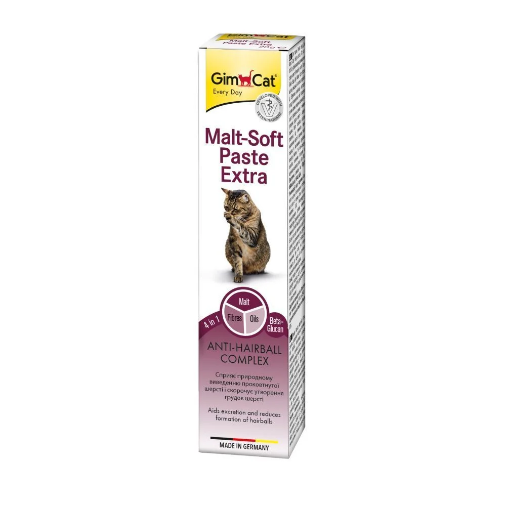 Ласощі для котів GimCat Malt-Soft Paste Extra 20 г Ласощі для котів GimCat Malt-Soft Paste Extra 20 г