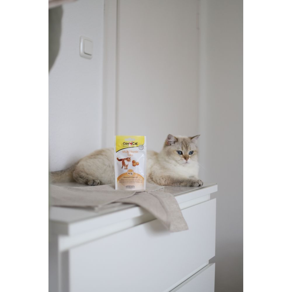 Ласощі для котів GimCat Multi-Vitamin Tabs 40 г - мультивітамін