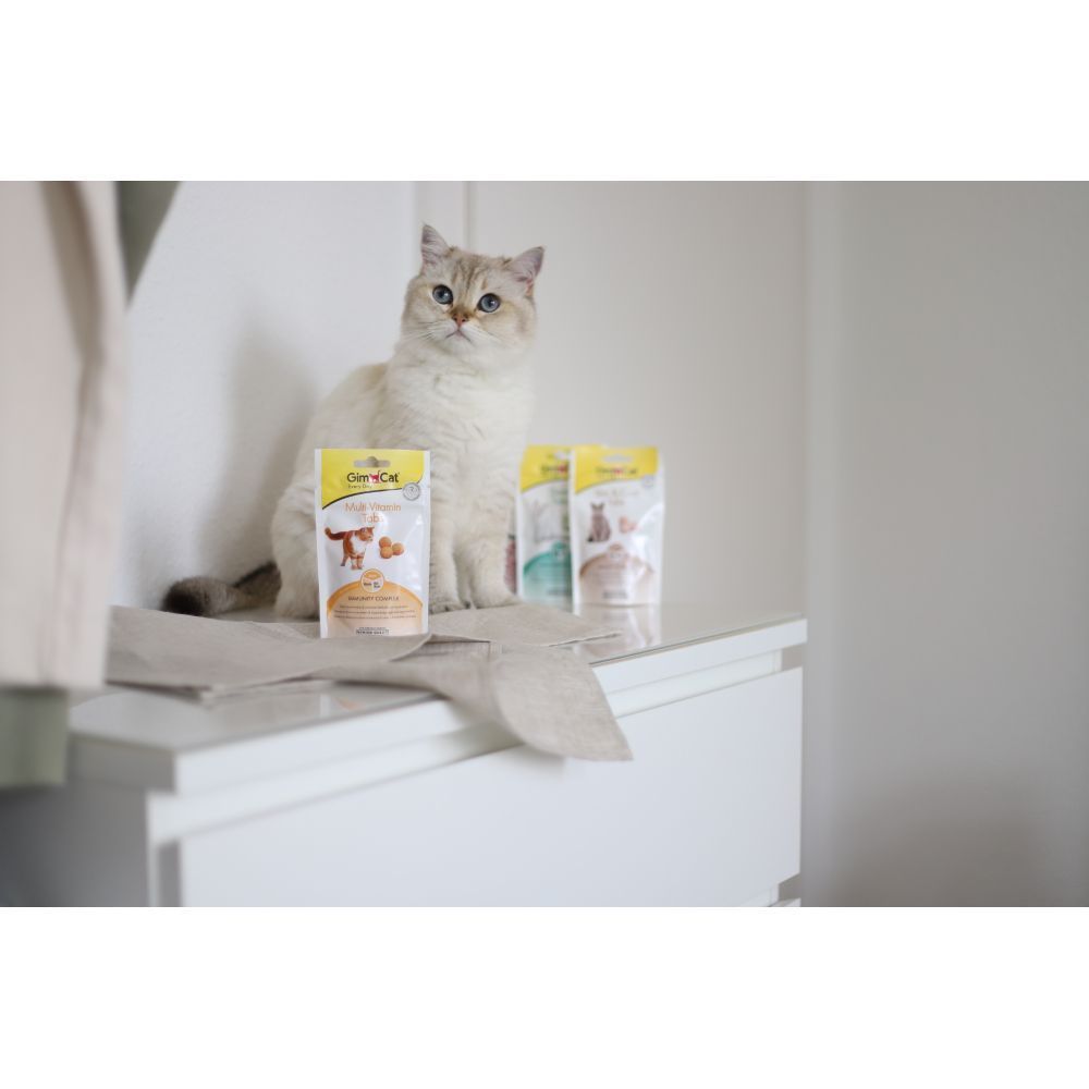 Ласощі для котів GimCat Multi-Vitamin Tabs 40 г - мультивітамін