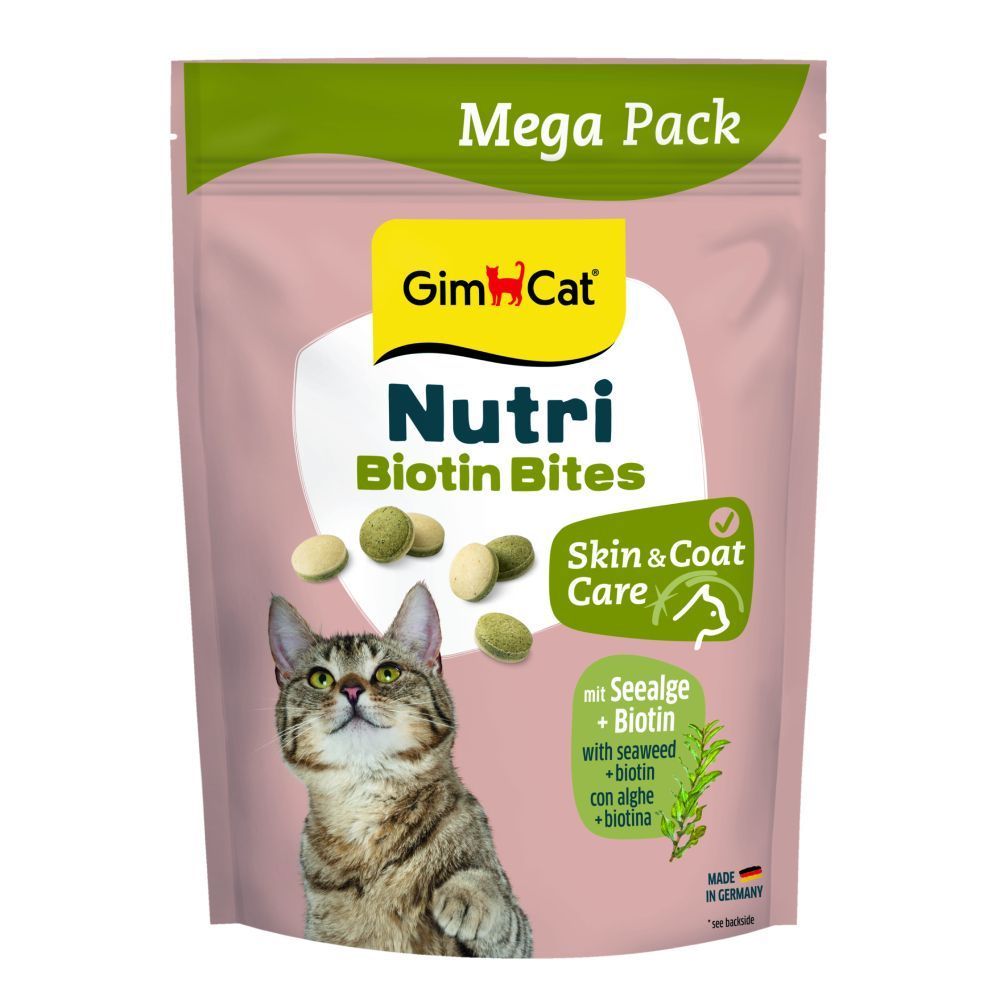 GimCat Nutri Biotin Bites вітаміни для котів 425 г - водорості та біотин GimCat Nutri Biotin Bites вітаміни для котів 425 г - водорості та біотин