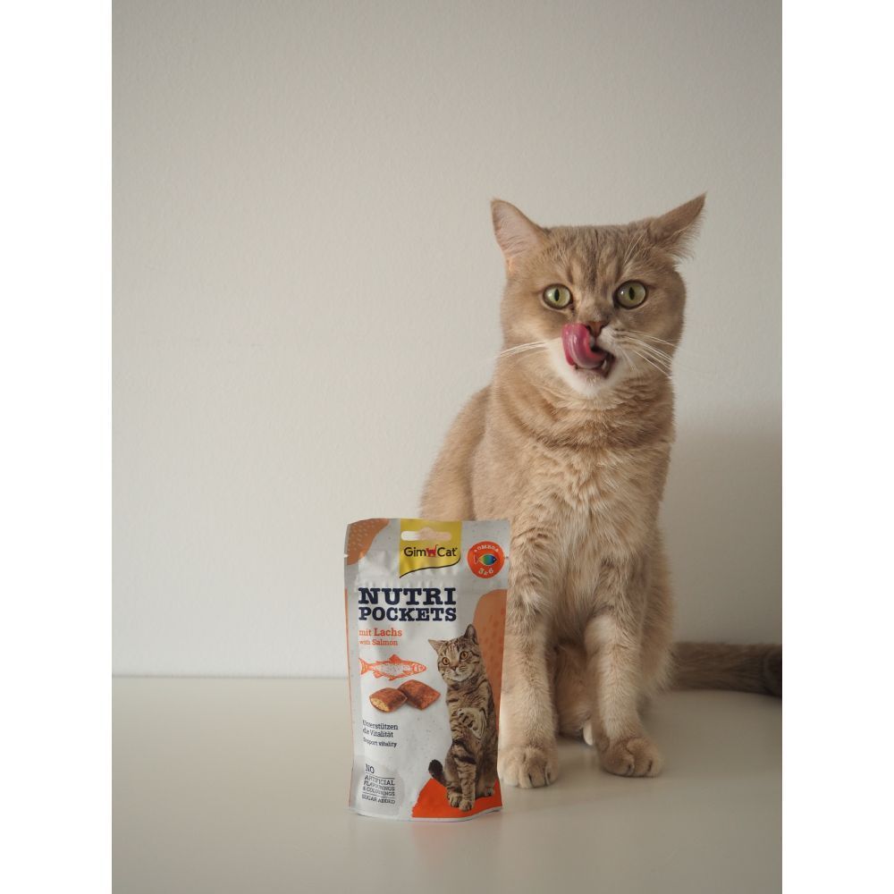 Лакомства для кошек GimCat Nutri Pockets 60 г - лосось
