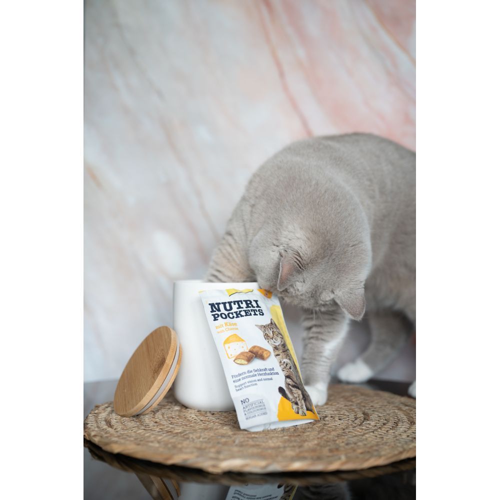 Ласощі для котів GimCat Nutri Pockets 60 г - сир та таурин Ласощі для котів GimCat Nutri Pockets 60 г - сир та таурин