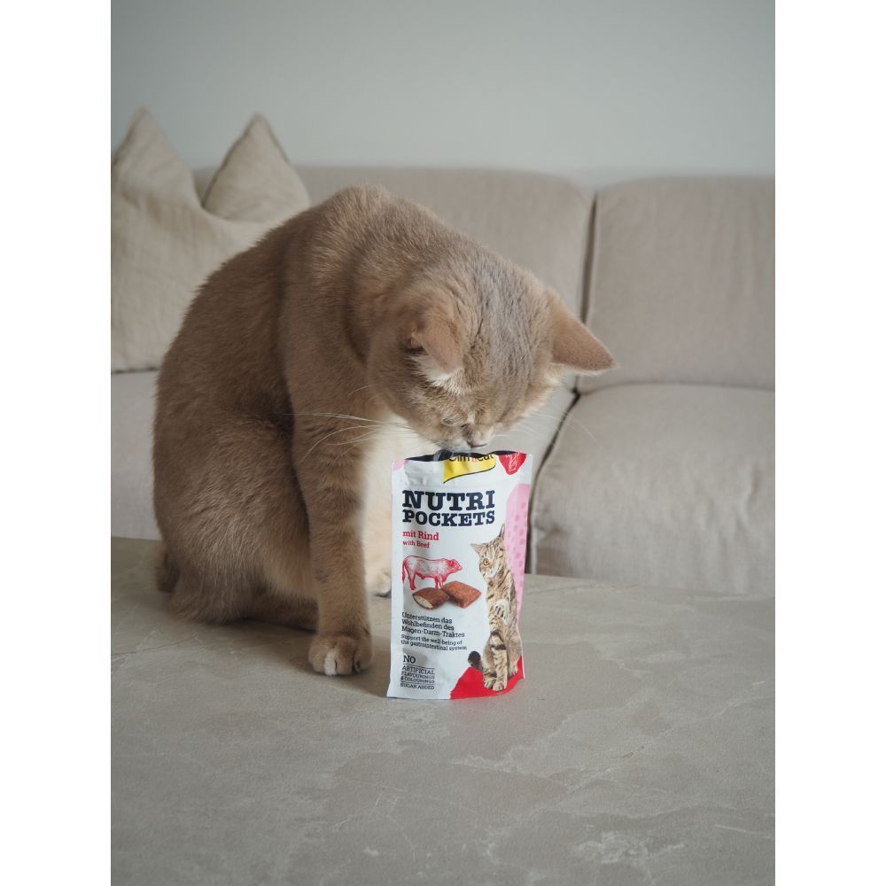 Ласощі для котів GimCat Nutri Pockets 60 г - яловичина Ласощі для котів GimCat Nutri Pockets 60 г - яловичина