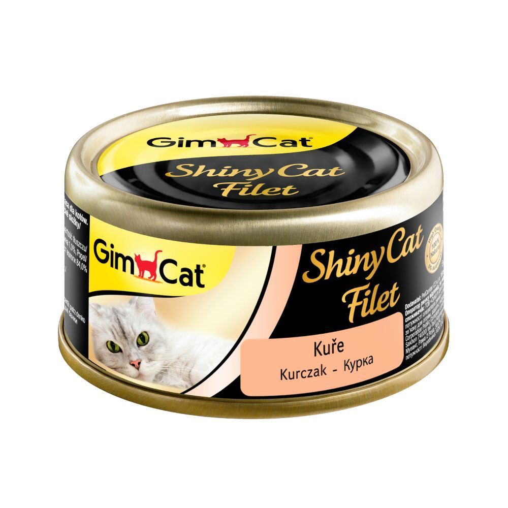 Вологий корм для котів GimCat Shiny Cat Filet 70 г - курка Вологий корм для котів GimCat Shiny Cat Filet 70 г - курка