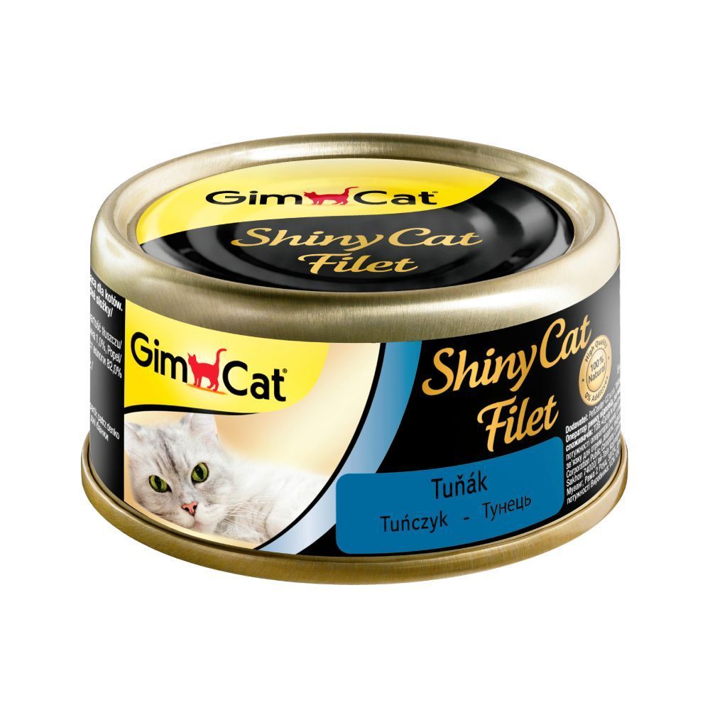 Вологий корм для котів GimCat Shiny Cat Filet 70 г - тунець Вологий корм для котів GimCat Shiny Cat Filet 70 г - тунець