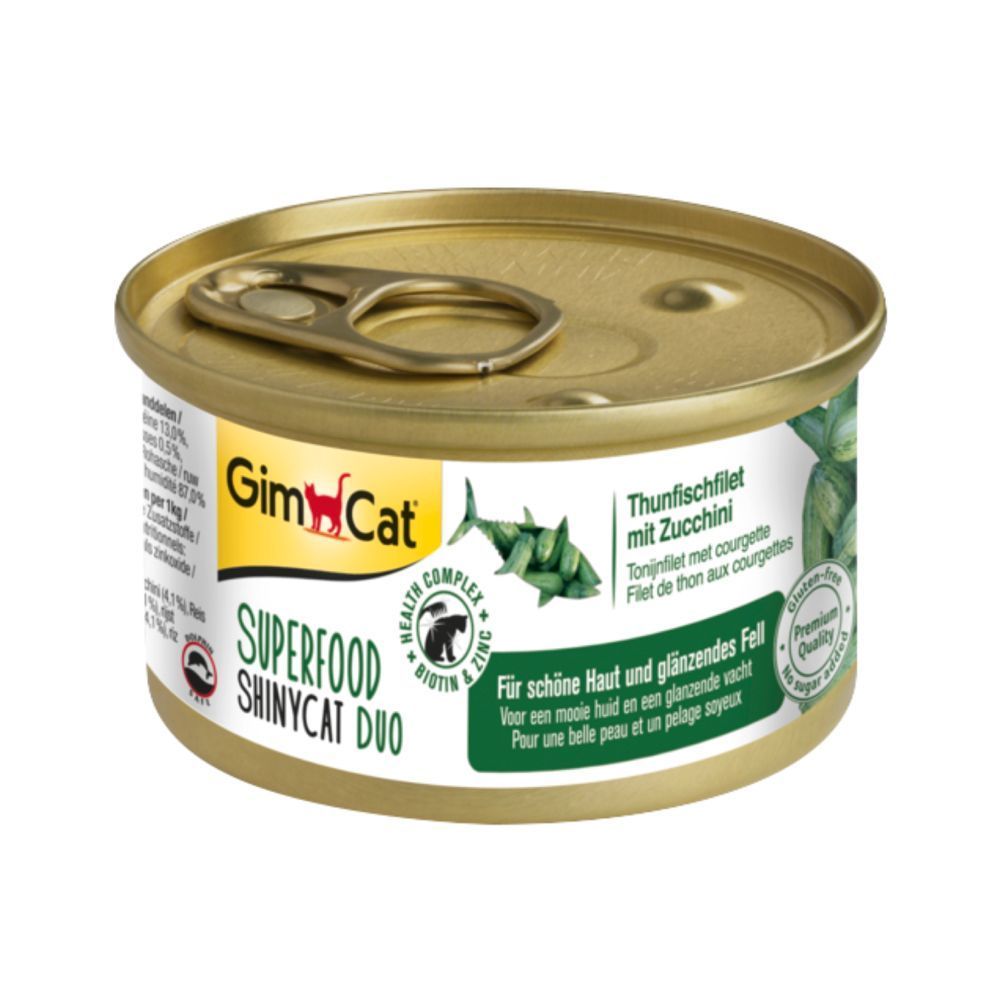 Вологий корм для котів GimCat Superfood 70 г - тунець та цукіні Вологий корм для котів GimCat Superfood 70 г - тунець та цукіні
