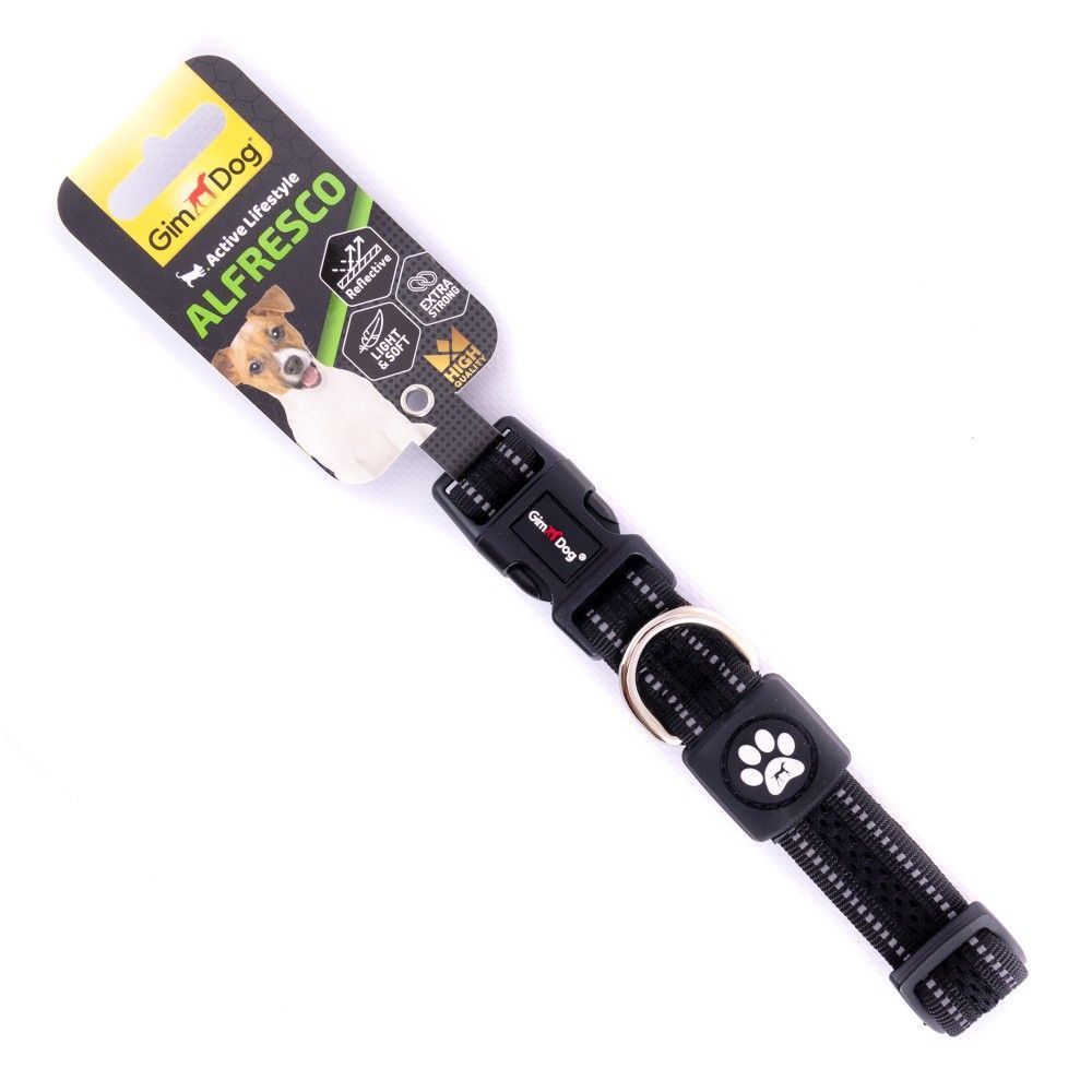 GimDog Alfresco нашийник для собак 28-40 см - чорний