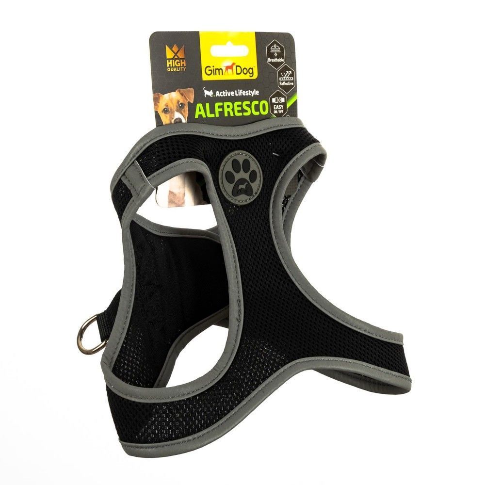 GimDog Alfresco шлея для собак L - черный GimDog Alfresco шлея для собак L - черный
